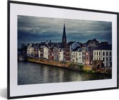 Fotolijst incl. Poster - Skyline - Huis - Maastricht - 60x40 cm - Posterlijst
