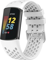 Charge 5 sport point band - wit - Geschikt voor Fitbit