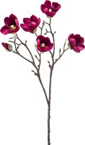 Emerald Kunstbloem Magnolia tak - 65 cm - kersen roze - Kunst zijdebloemen