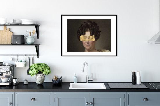 Cadre photo avec affiche - Johanna Henriëtte Engelen - Dubois Drahonet - Or - 80x60 cm - Cadre pour affiche