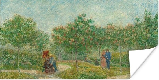 Poster Tuin met geliefden - Vincent van Gogh - 80x40 cm