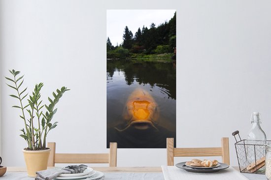 Stickers Stickers muraux - Une carpe koï géante dans l'eau - 40x80 cm - Film adhésif