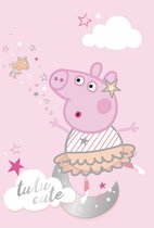 Couverture Polaire Nickelodeon Peppa Pig Junior 140 X 100 Cm Rose Clair