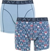 Cavello 2P abstract flower blauw - XL