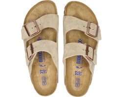 Birkenstock Arizona SFB VL Narrow Dames Slippers - Taupe - Maat 36