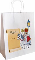 25x papieren Sinterklaastasjes A5 'Voor ........'