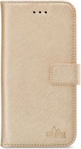 Apple iPhone 8 Hoesje - My Style - Flex Wallet Serie - Kunstlederen Bookcase - Goud - Hoesje Geschikt Voor Apple iPhone 8