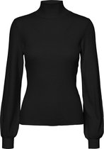 Vero Moda Trui Vmraina Ls Highneck Blouse Ga 10250619 Black Dames Maat - XL