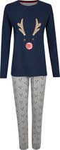 Happy Shorts Dames Kerst Pyjama Shirt + Broek Rendier - Maat  M