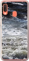 Geschikt voor Samsung Galaxy A20e hoesje - Noordzee - Water - Golven - Siliconen Telefoonhoesje