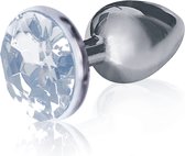 Bejeweled Stainless Steel Plug - Diamond - Butt Plugs & Anal Dildos