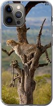 Coque iPhone 13 Pro - Léopard - Arbre - Animal - Siliconen