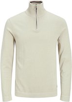 JACK & JONES Jack&Jones Reli Knit High Neck Zip BEIGE XL