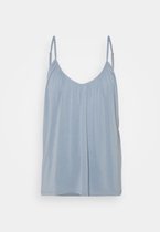ONLY topje nova lux button singlet solid  BLAUW 40