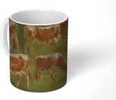 Mok - Studie van koeien - schilderij van Anders Askevold - 350 ML - Beker
