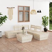 Decoways - 6-delige Loungeset pallet geïmpregneerd vurenhout