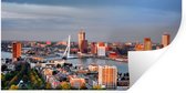 Muurstickers - Sticker Folie - Rotterdam - Skyline - Boom - 120x60 cm - Plakfolie - Muurstickers Kinderkamer - Zelfklevend Behang - Zelfklevend behangpapier - Stickerfolie