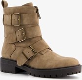 Blue Box dames biker boots - Beige - Maat 41