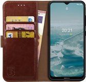 Rosso Element Nokia G10 / G20 Hoesje Book Cover Wallet Bruin