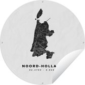 Tuincirkel Noord-Holland - Nederland - Plattegrond - 60x60 cm - Ronde Tuinposter - Buiten - Stadskaart