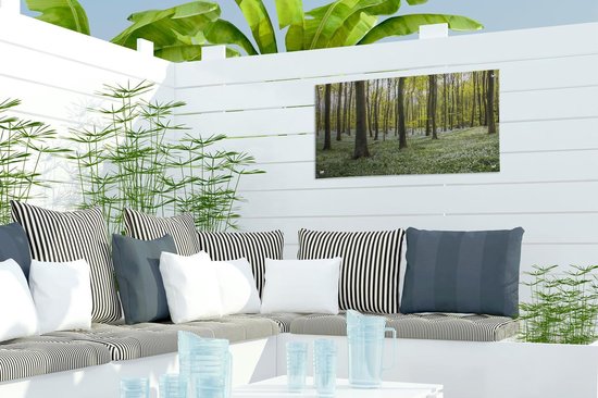 Affiche de jardin Arbres - Fleurs - Printemps - 60x30 cm