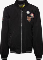 TwoDay meisjes bomber jas met emblemen - Zwart - Maat 134 - Zomerjas