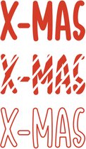 X-mas kerstkaart set van 10 kerstkaarten met omslagen - Lacarta