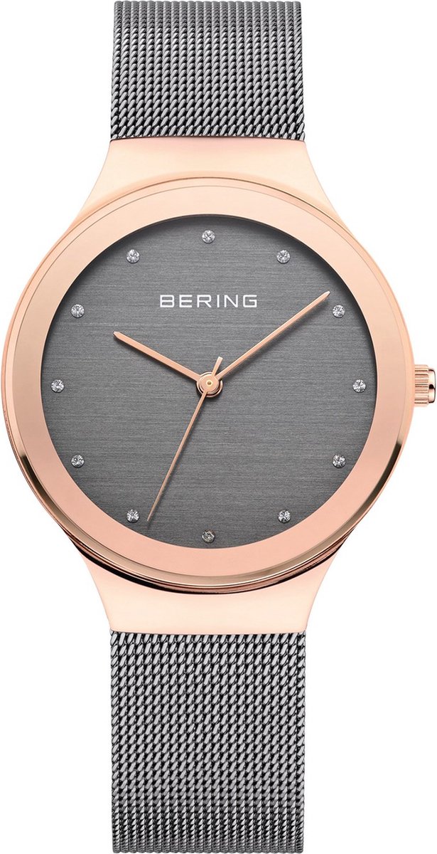 Bering Dames Analoog horloge 12934-369 - Quartz - Stalen band - Zilverkleurig