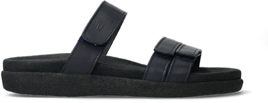 Wolky Slippers Cirrus donkerblauw leer