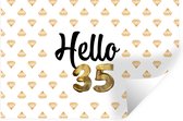Muurstickers - Sticker Folie - Quote - Verjaardag - 35 jaar - 30x20 cm - Plakfolie - Muurstickers Kinderkamer - Zelfklevend Behang - Zelfklevend behangpapier - Stickerfolie