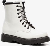 Blue Box dames veterboots - Wit - Maat 38 - Uitneembare zool