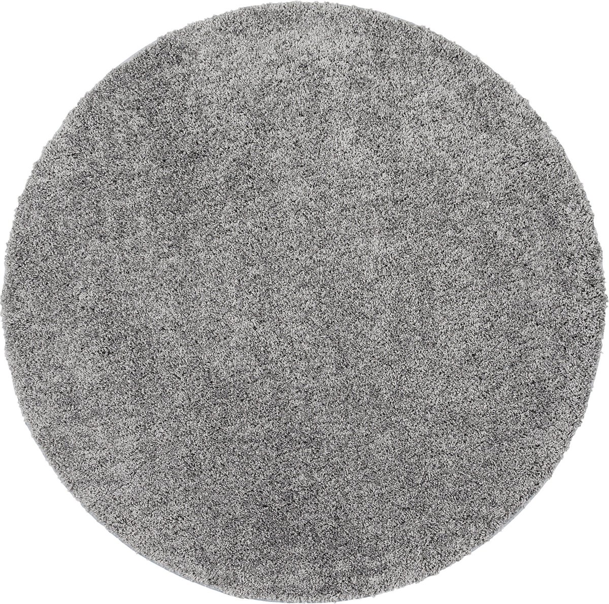 Snapstyle Vloerkleed Luxe Langpolig Milano Rond Grijs