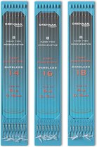 Drennan Onderlijnen Carp Pushstops Barbless (8 pcs) - Maat : 15cm - haak 16 - 0.16mm