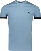 Fred Perry T-shirt Blauw Aansluitend - Maat XS - Heren - Herfst/Winter Collectie - Katoen