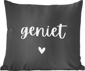 Sierkussen - Proverbes Enjoy Life - Multicolore - 60 Cm X 60 Cm