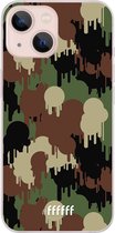 6F hoesje - geschikt voor iPhone 13 - Transparant TPU Case - Graffiti Camouflage #ffffff