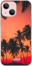 6F hoesje - geschikt voor iPhone 13 Mini -  Transparant TPU Case - Coconut Nightfall #ffffff