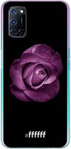 6F hoesje - geschikt voor OPPO A52 -  Transparant TPU Case - Purple Rose #ffffff