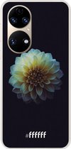 6F hoesje - geschikt voor Huawei P50 -  Transparant TPU Case - Just a Perfect Flower #ffffff
