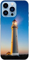 6F hoesje - geschikt voor iPhone 13 Pro Max - Transparant TPU Case - Lighthouse #ffffff