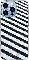 6F hoesje - geschikt voor iPhone 13 Pro Max - Transparant TPU Case - Mono Tiles #ffffff