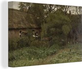 Tableau sur toile Le potager - Anton Mauve - 120x80 cm - Décoration murale