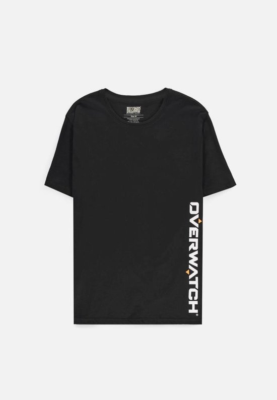 Overwatch Heren Tshirt Vertical Logo Zwart