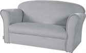 kinderbank Lil Sofa junior 38 x 78 x 43 cm fluweel grijs