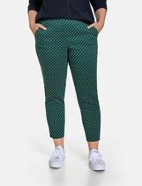 SAMOON Dames Jacquard broek Greta