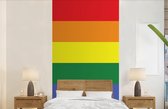 Behang - Fotobehang Regenboog - Pride - Regenboog Vlag - Breedte 120 cm x hoogte 240 cm