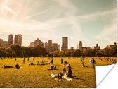 Poster New York - Central Park - Skyline - 160x120 cm XXL