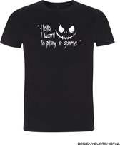 T-shirt | Halloween | I want to play - XL, Heren