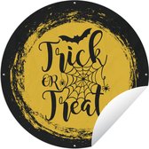 Affiche jardin autour de l'illustration Halloween - La pleine lune d'Halloween en illustration Affiche jardin - Affiche jardin ronde 120x120 cm - Toile jardin/Toile extérieur/ Peintures pour l'extérieur (décoration jardin) XXL / Groot format !