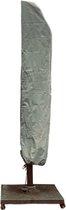 Housse de parasol CUHOC Diamond de qualité supérieure pour parasol cantilever avec arc - 265x50x70x40 cm - avec fermeture à glissière et cordon de serrage avec bouchon - Housse de parasol gris argentée imperméable